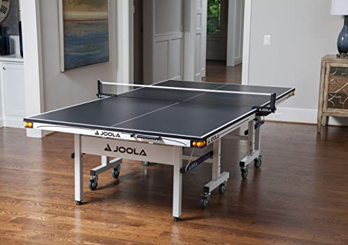 JOOLA Rally TL Professional MDF Indoor Ping Pong Table w/Quick Clamp Table Tennis Net & Post Set - 10 Minute Easy Assembly - Corner Ball Holders - Tournament Quality - Includes Playback Mode - size: 25mm
