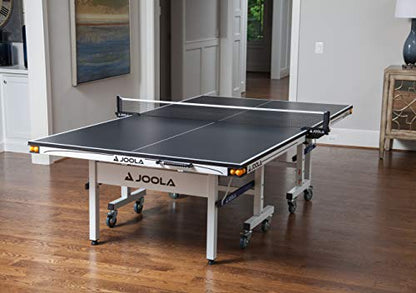 JOOLA Rally TL Professional MDF Indoor Ping Pong Table w/Quick Clamp Table Tennis Net & Post Set - 10 Minute Easy Assembly - Corner Ball Holders - Tournament Quality - Includes Playback Mode - size: 25mm