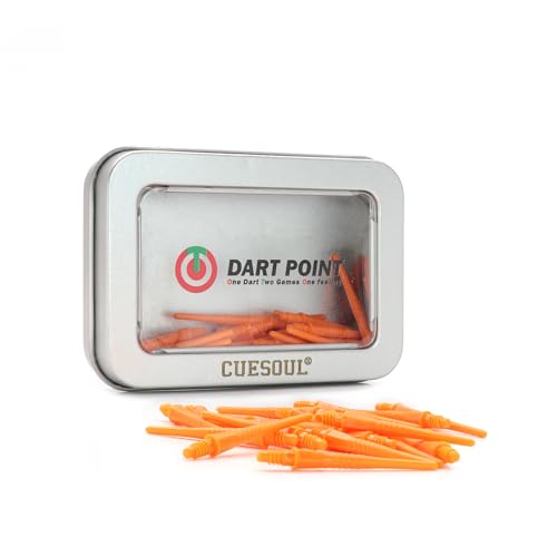 CUESOUL OTO Small Thread Soft Tip Dart Point Pack - color: Orange