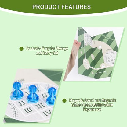 Baseball Board Game,Foldable Baseball Dice Board Game, Travel Game and Indoor Table Game,Perfect for Home Party,Family Night,Road Trip