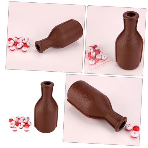 2pcs Portable Plastic Billiard Dice Set Shaker Bottle Fun Party Props for Billiard Games Pool Rooms and Entertainment