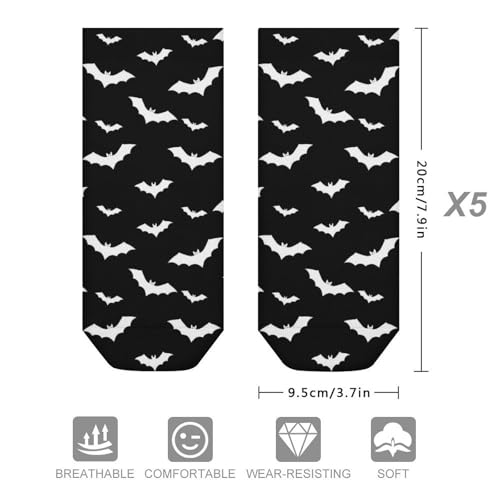 5 Pairs Women’s Low Cut Ankle Socks, Soft Athletic No Show for Running Yoga Daily Wear - color: Picture (1)