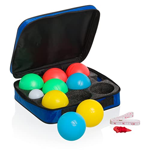 Playaboule Glow in The Dark LED Day Night Lighted Bocce Ball Set Choose 107mm or 85mm - style: 85mm V5 Travel / Backyard Size