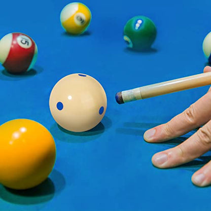 GSE Games & Sports Expert Billiard Practice Training Cue Ball, AAA-Grade PRO Cup Standard Pool Billiard Cue Ball (6 oz 2-1/4" Several Colors Available) - color: Red & Blue
