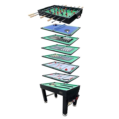 KICK Decagon 55" 10-in-1 Multi-Game Table - color: Black