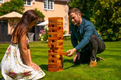 Uber Games Large Tumble Tower in Storage Bag - Varnished Hardwood - size: youth large / 11-13