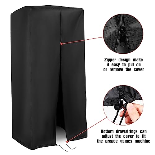 Arcade Machine Cover, Heavy Duty Protective Video Game Cover for Full Size Arcade Game Machines , Waterproof & Dustproof Electronic Dust Covers for 2-Player Control Panel, 31" x 22" x 66" - size: 31" x 22" x 66" for Full Size Arcade Game Machines