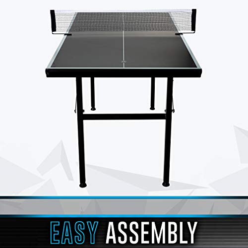 Franklin Sports Table Tennis Tables - Optima Table Tennis Tables - Indoor + Outdoor Tables - Official Size Conversion Tops - Mid-Size Tables for Kids - style: Mid-Size Table