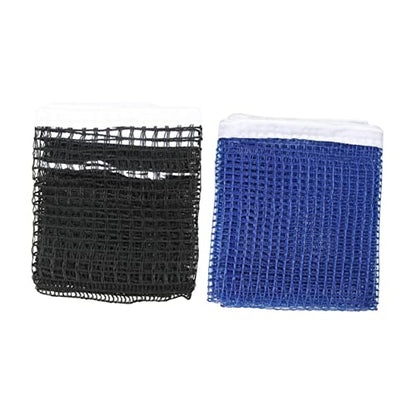 balacoo 2pcs Regulation Table Tennis Net Durable Nylon Pong Net for Use Lightweight Replacement Mesh for Home Office Classroom Play Black