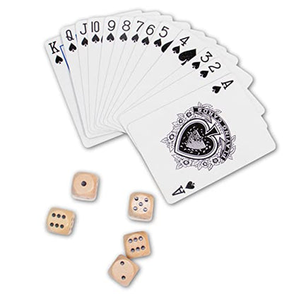 BrainCandy Wooden Travel Games (Wooden Cards & Dice Set) - color: Wooden Cards & Dice Set