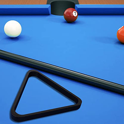 GSE Games & Sports Expert Solid Wood Billiard 8-Ball Triangle / 9-Ball Diamond Pool Ball Racks for 2-1/4" Pool Balls, Pool Table Accessories - color: Black, style: 8-Ball Triangle Rack