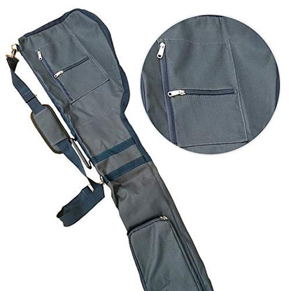 Small Golf Bag for A Few Clubs, Lightweight Golf Sunday Bag, Par 3 Travel Bag, Practice Travel Bag with Carry Shoulder Strap - color: Denim Blue