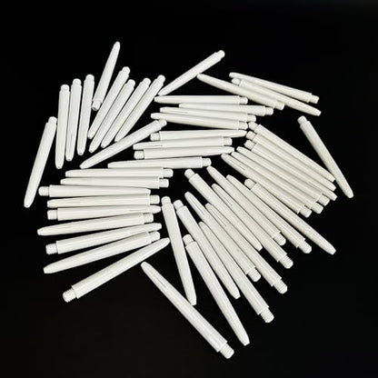 50PCS 48mm Dart Shafts Plastic Dart Shaft for Dart Replacement Parts Dart Accessories - color: White