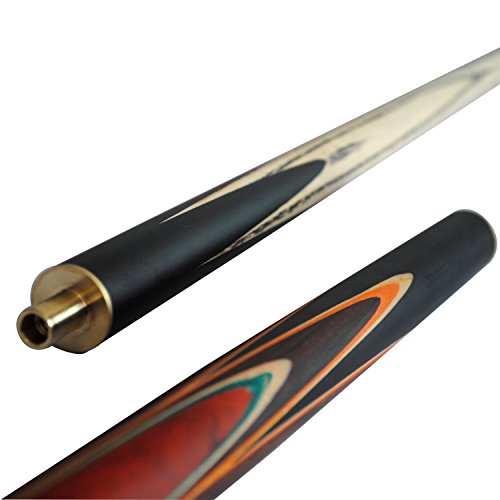 57" 3/4 Jointed Billiard/Pool/Snooker Cue Set 5 Face-Spliced Ash Shaft with A Leather Cue Case - color: SK05
