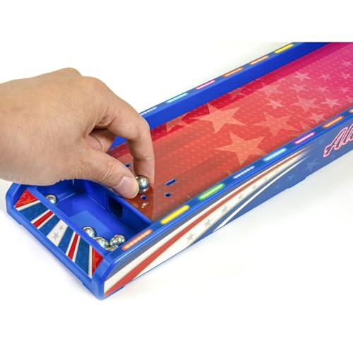 Merchant Ambassador Retro Arcade Electronic: Alley-Ball - Tabletop Game, 3' Track, Scoreboard & Sound Effects, 1-2 Players, Ages 6+