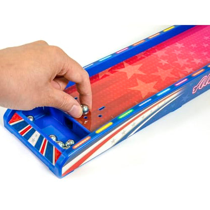 Merchant Ambassador Retro Arcade Electronic: Alley-Ball - Tabletop Game, 3' Track, Scoreboard & Sound Effects, 1-2 Players, Ages 6+