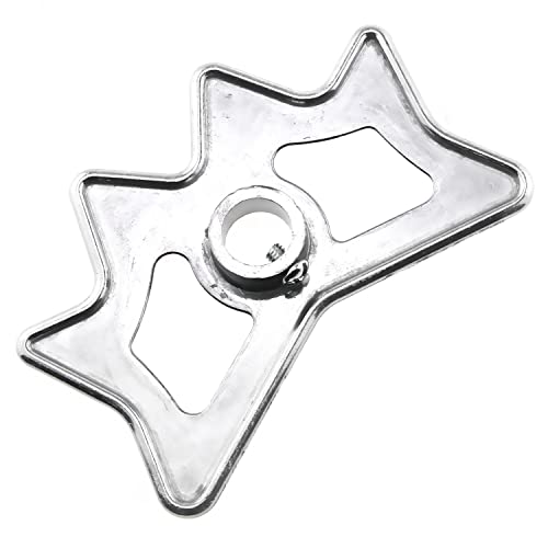 RLECS Billiard Bridge Head Silver Aluminium Alloy Slip-On Moosehead Bridge Head for Billiard Pool Cue Stick