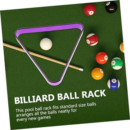 Table Billiard Rack Triangle Mini Pool Balls Holder for Billiards Durable Balls Storage Rack for Cue and Pool Compact Design for Easy Use