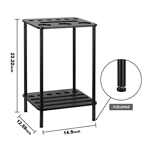 Vrisa Pool Stick Holder Pool Table Accessories Pool Cue Holder Rack Billiard Cue Racks Set Cue Stick Holder Floor Stand Billiard Accessories Wood Billiard Cue Sticks Holds 6 Pool Cue Sticks, Black - color: Black