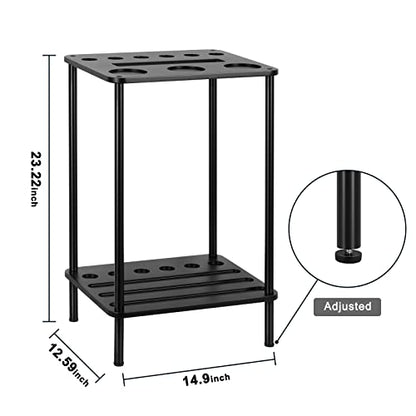 Vrisa Pool Stick Holder Pool Table Accessories Pool Cue Holder Rack Billiard Cue Racks Set Cue Stick Holder Floor Stand Billiard Accessories Wood Billiard Cue Sticks Holds 6 Pool Cue Sticks, Black - color: Black
