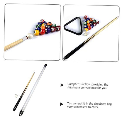 Mikikit Boys and Girls Wooden Pool Cue Stick Billiard Cue for Boy Girl Hardwood Pool Skills for Spaces and Young Players