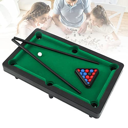 Keebgyy Mini Pool Table, Mini Pool Table Tabletop, Interactive Simulation Miniature Billiard Pool Game Set for Desktop Decoration Ornament, Home Office Desk Stress Relief Games, Easy Storage