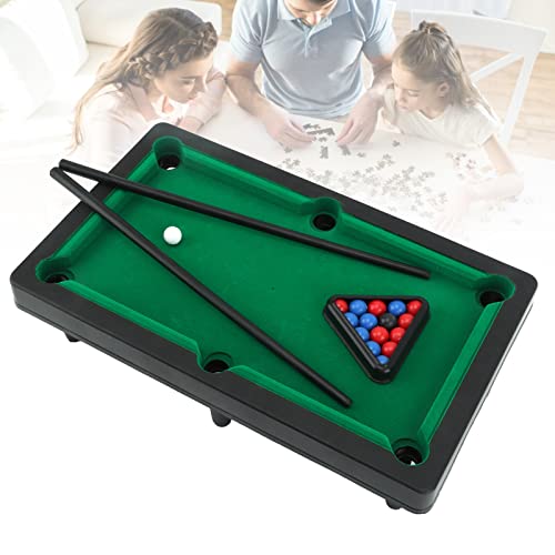 Mini Pool Table, Compact Miniature Billiard Pool Game with Premium Materials for Kids Ages 5 and Up, Desktop Decoration Ornament