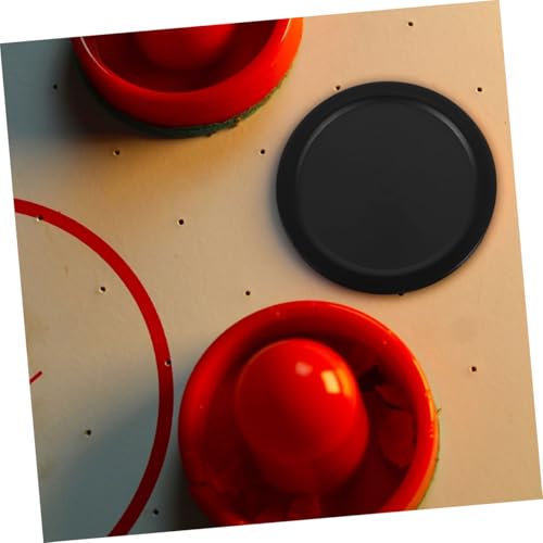 Desktop Ice Hockey Pucks Plastic Black Table Hockey Pucks Small Hockey Accessories Indoor Hockey - color: Black