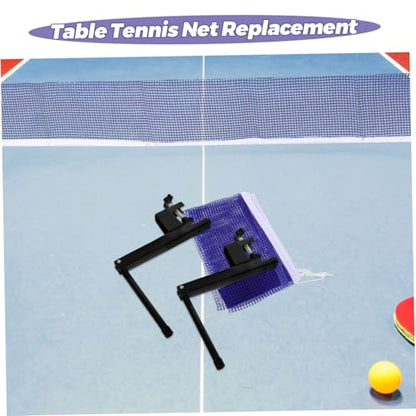 Portable Table Tennis Net and Post Set with Elastic Mesh for Indoor and Outdoor Use Table Tennis Conversion Top with Stable Ball Control and Easy Installation
