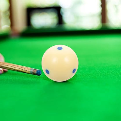 VICASKY Training Cue Ball with Blue Dot Pattern Wear-Resistant Resin Billiard Ball for American Pool for Billiards Training and Aiming Exercises