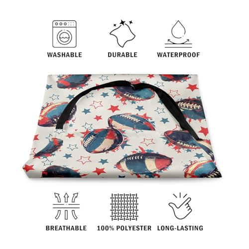 Manfei Volleyball Kids Kitchen Apron - color: Red Blue