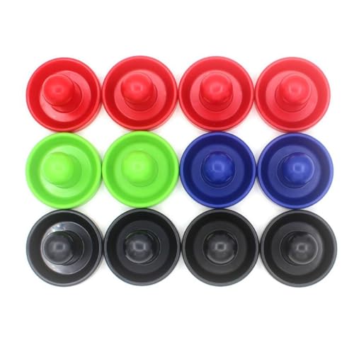 Generic Air Hockey Pushers and Air Hockey Pucks, Goal Handles Paddles for Adults and Kids Air Hockey Table Equipment for Game Tables - color: 2 Green Pushers