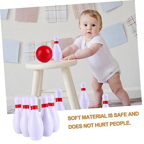 POPETPOP 1Set Colorful Bowling Ball Kit for Safe PU Material Fun Bowling with Pins Balls for Ages Easy to Assemble Play