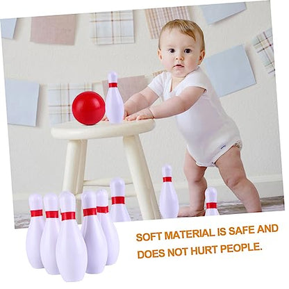 POPETPOP 1Set Colorful Bowling Ball Kit for Safe PU Material Fun Bowling with Pins Balls for Ages Easy to Assemble Play