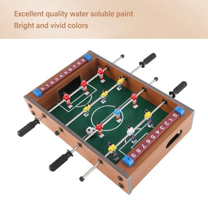 Mini Table Top Foosball Game,Kids Table Football Game Set with 2 Balls Interactive 4 Rows Table Soccer for Adults Kids,Indoor Outdoor Entertainment Bars Parties Football Gifts