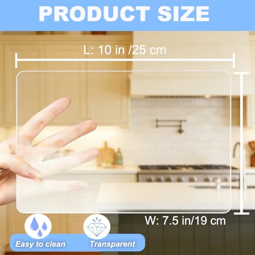 Anti Slip Mat, Non Slip Pad - 10x7.5 Inch Clear Reusable Rubber Desk Mat, Dishwasher Safe with Micro-Suction for Furniture, Guitar, Walker & Pet Safety - color: Clear