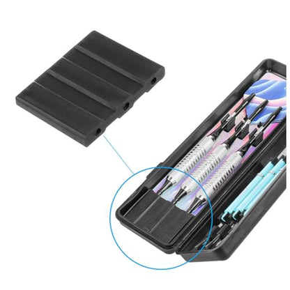 ZYAMY 10PCS Black Dart Case Holder Tip Insert Protector Portable Dart Needle Protector Dart Case Plastic Insert Box Dart Case Holder For Home Outdoor