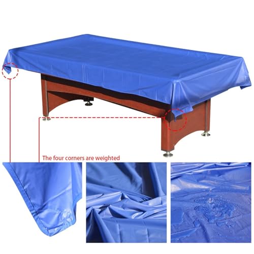 1pc Billiard Pool Table Cover Snooker Tennis Dustproof For 7ft 8ft(Brown,276x169cm) - color: Brown, size: 276x169cm