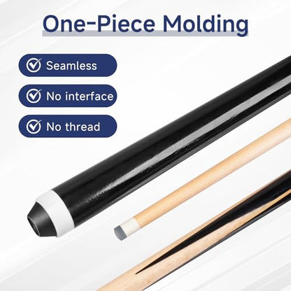 2-Piece Pool Cue Stick – 36″/42″/48″/58″ Wooden Billiard Cues, Standard & Heavy Options, 13mm Tip, Set of 2 or 4 – Beginner & Family Friendly - size: 36" set of 2