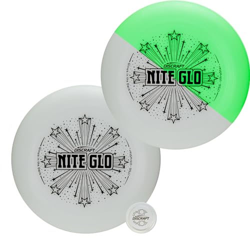 Discraft Ultrastar Ultimate Discs 1 & 2 Packs, Standard Size, for Competitive & Casual Play - color: Nite Glo