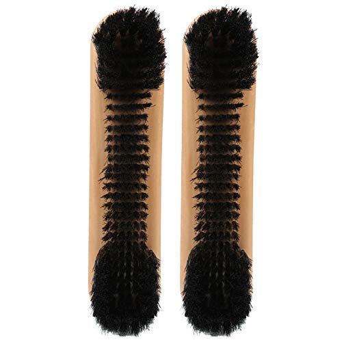 2pcs Rail Brush Pool Snooker Billiard Table Brush, Wooden Billiards Pool Table and Rail Brush Set, Billiard Brush Cleaner Billiard Washing Tools Supplies