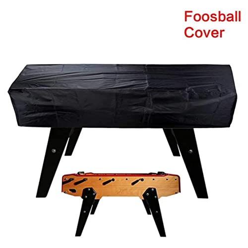 Heavy Duty Snooker Pool Table Dust Cover Anti-UV Tear Resistant Polyester Fabric Outdoor Furniture Cover Black (160 * 115 * 50cm)