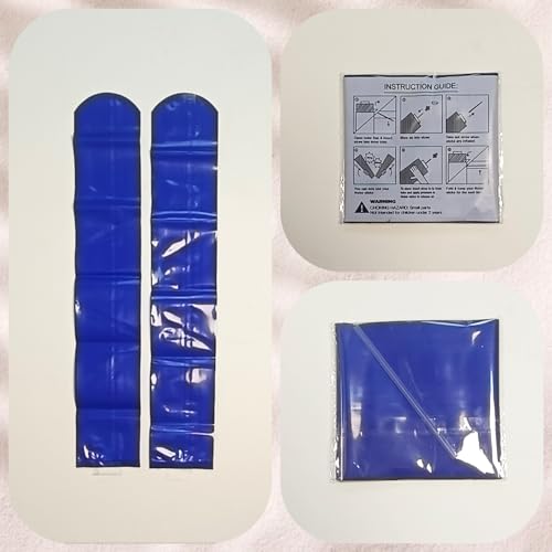 48pcs Round Head Boom Sticks Thunder Sticks Cheering Sticks Team Spirit Plastic Cheerleading Spirit Stick Clapper Inflatable Noise Maker Sports Supply (Blue) - color: Blue