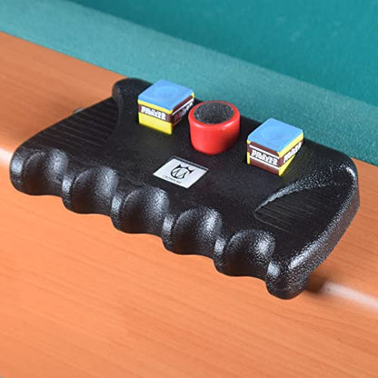 CROWN ME Cue Hoder, Cue Rest Cue Stick Holder, Portable Weighted Billiard Cue Rack with Chalk Holder, Pool Cue Holder, 5 Holes - style: 5 Holes