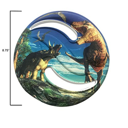 Aeromax Dino Saucer Foam Flying Disc Assorted Dino Design 1 Piece - style: DINOS