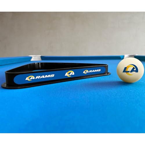Imperial NFL Cue Ball & Rack Set - color: Los Angeles Rams, White