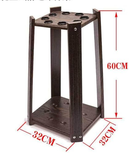 Pool Stick Holder Display Club Ball Cue Rack Floor Stand, 8 Pool Billiard Stick Freestanding