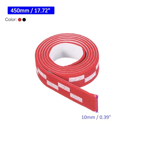 M METERXITY 10 Pack Ping Pong Edge Tape - EVA Table Tennis Side Protective Tape Apply to Cover Racket Edge Daily Use (18" Long, Red)