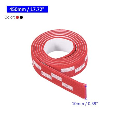 M METERXITY 10 Pack Ping Pong Edge Tape - EVA Table Tennis Side Protective Tape Apply to Cover Racket Edge Daily Use (18" Long, Red)