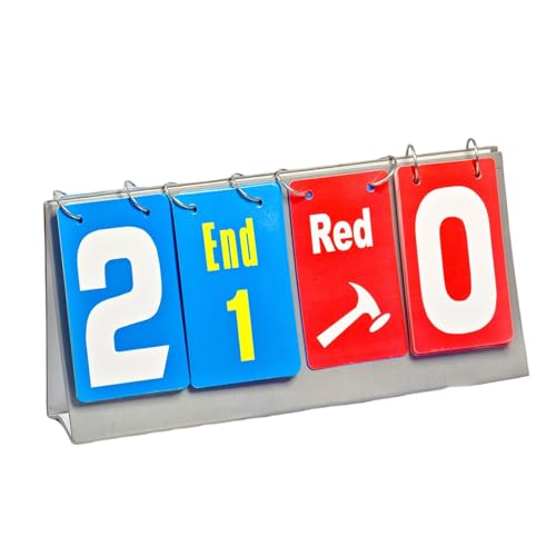 Tabletop Curling Scoreboard Flip Scoreboard Lightweight Scoring Board Flip Score Keeper for Comprehensive Score Tracking